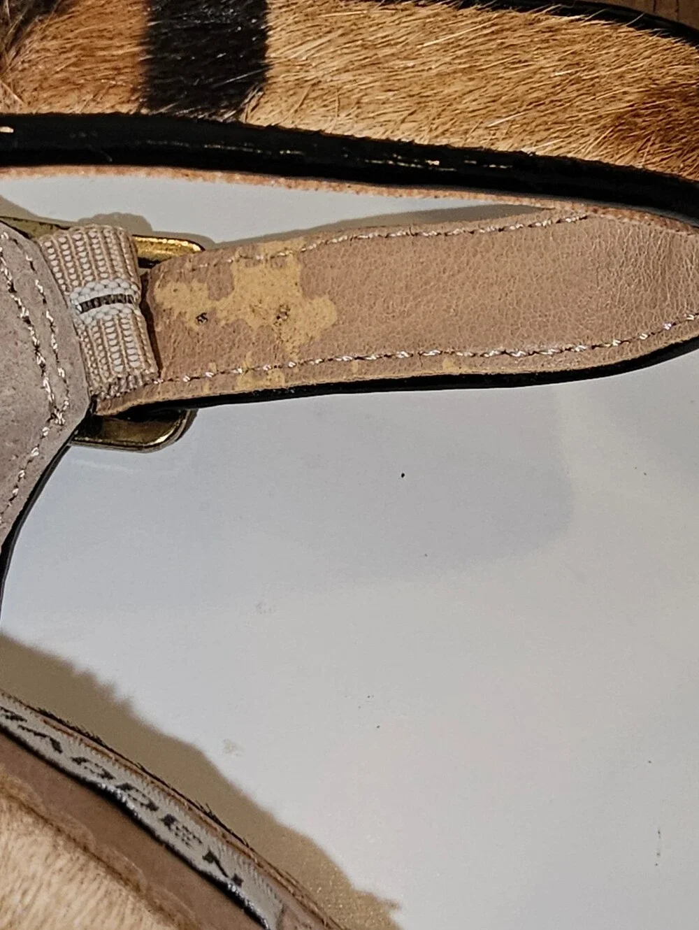 Steve Madden Gorjuss Leopard Print Cork Platform Heel 6.5